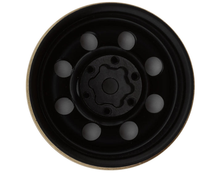 HobbyPlus 1.2" Steelie Beadlock Wheels w/Brass Rings (25g) (6) (Choose Color)