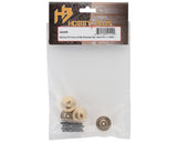 HobbyPlus CR18P Pro HD Brass Hex Adapters & Axle Shafts (4) (10mm) (13g) For Use w/1.5mm Pin