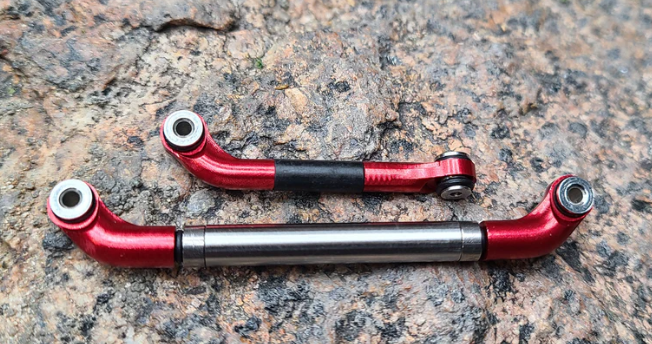 3Flow9 RC V2.1 Rolling Steel Steering Link - Fits Redcat Ascent 18 HIGH STEER (Choose Color)