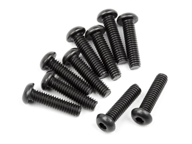 HPI Racing Button Head Screw, M2.5X10mm, Hex Socket, (10pcs), Venture