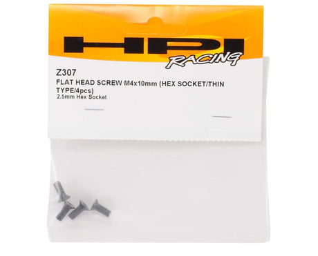 HPI 4x10mm Flat Head Screw (4) (Z307)