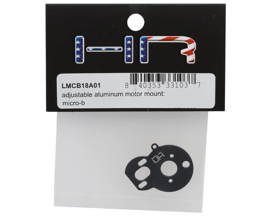 Hot Racing Losi Micro-B Aluminum Adjustable Motor Mount (Black)