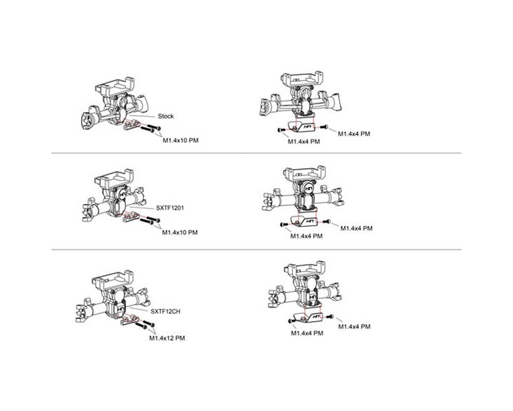 Hot Racing Stainless Steel Front or Rear Axle Skid Plate SCX24 - Iron City RC Hobbies