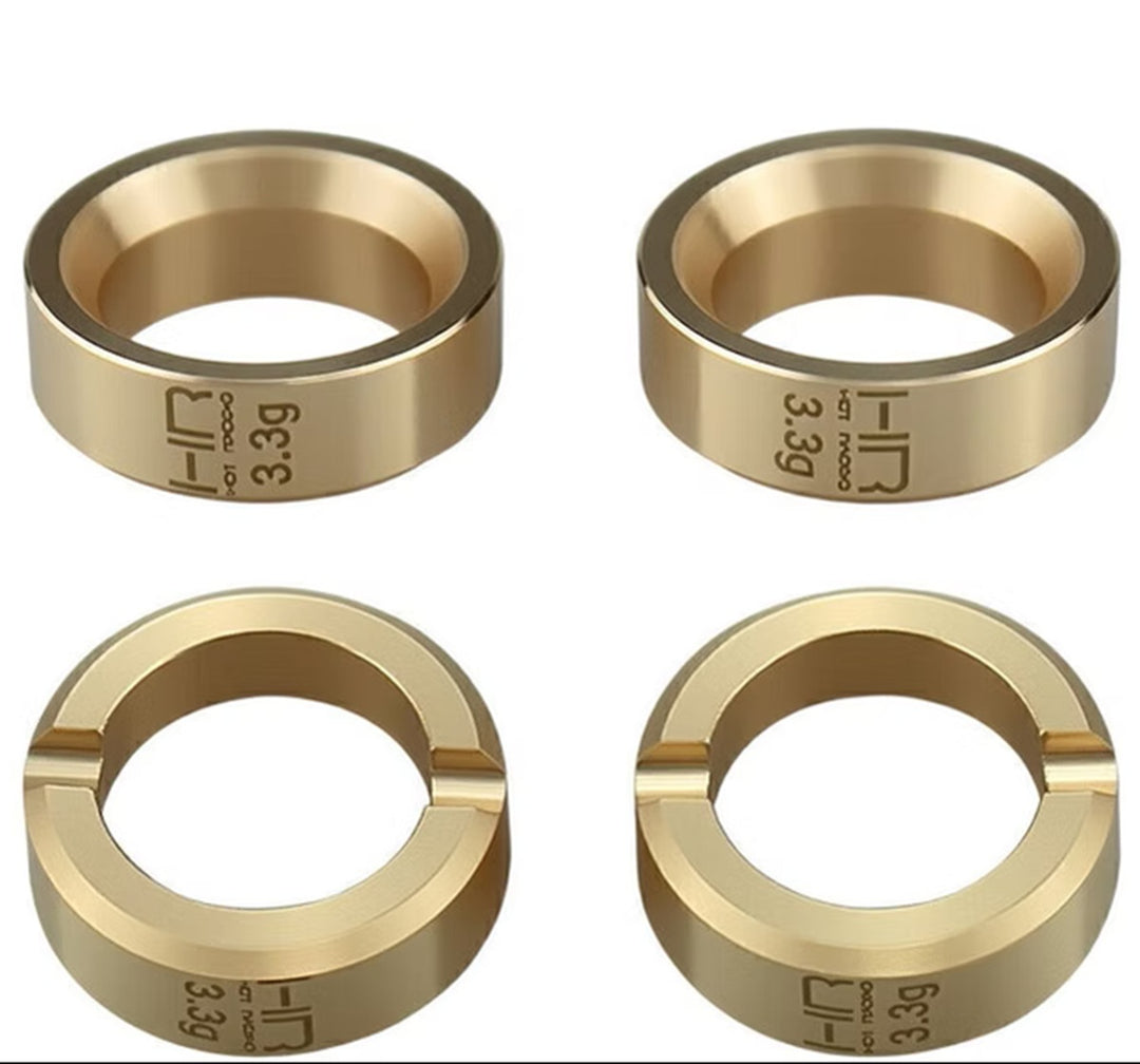 Hot Racing 3.6g Brass Wheel Weights, SCX30