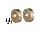 Hot Racing Axial SCX30 Brass Rear Counter Weights (4.1g ea) (2)