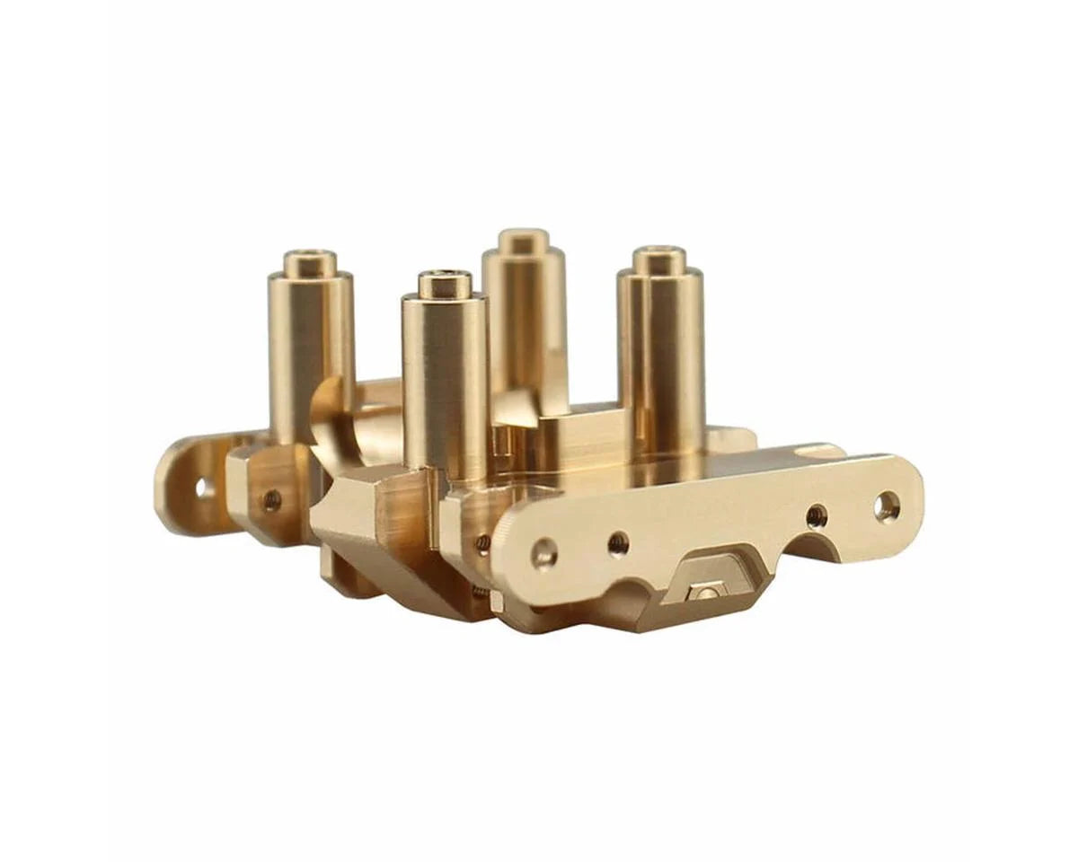 Hot Racing Axial SCX30 Brass Skid Plate (Gold) (18.6g)