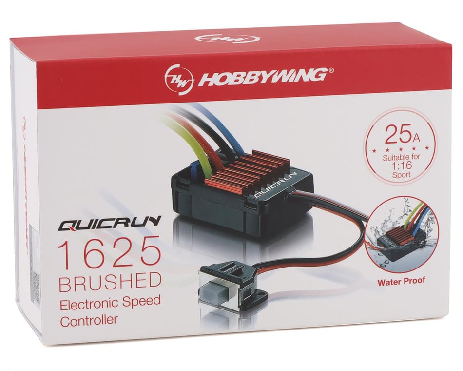 Hobbywing Quicrun 1625 1/18th Scale Brushed ESC - Iron City RC Hobbies