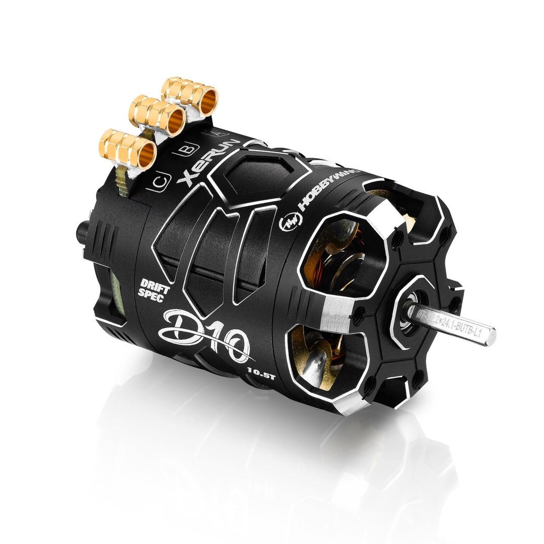 Xerun D10 Brushless Drift Motor - 10.5T 4600kv, Passion Edition (Choose Color)