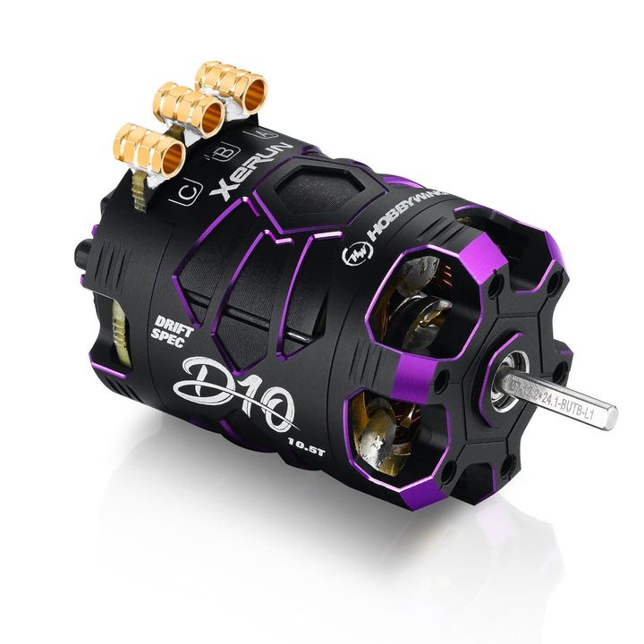 Xerun D10 Brushless Drift Motor - 10.5T 4600kv, Passion Edition (Choose Color)