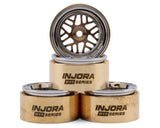 Injora 0.7" D19 ModuWheel Brass & Aluminum Micro Crawler Beadlock Wheels (4) (8.4g ea) (-2mm Offset) (Ascent-32)
