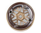 Injora 0.7" D19 ModuWheel Brass & Aluminum Micro Crawler Beadlock Wheels (4) (8.4g ea) (-2mm Offset) (Ascent-32)