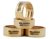 Injora Axial SCX30 0.7" D19 Beadlock wheels Brass Clamp Rings (4) (10.1g ea)