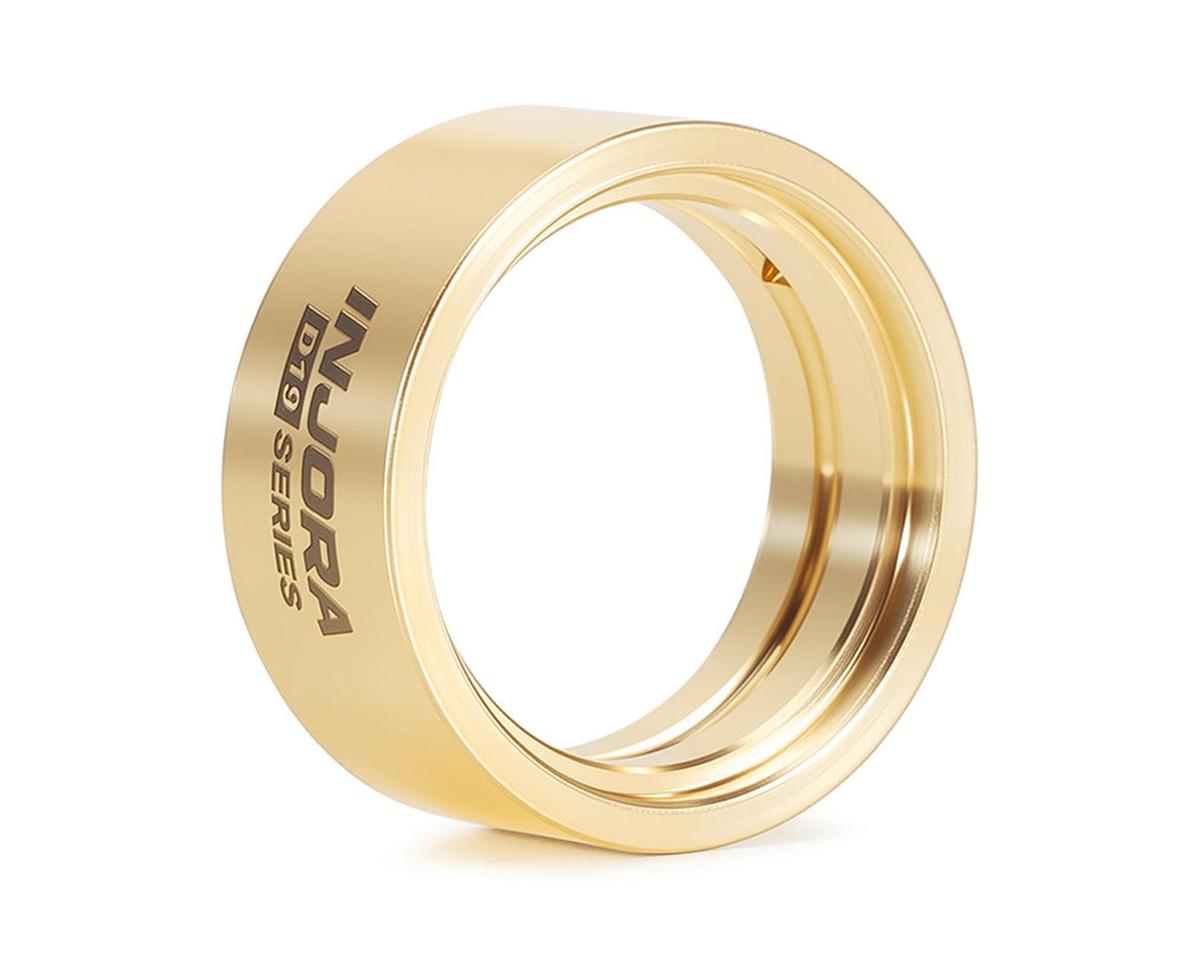 Injora Axial SCX30 0.7" D19 Beadlock wheels Brass Clamp Rings (4) (10.1g ea)