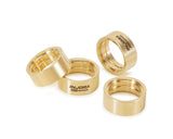 Injora Axial SCX30 0.7" D19 Beadlock wheels Brass Clamp Rings (4) (10.1g ea)
