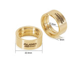 Injora Axial SCX30 0.7" D19 Beadlock wheels Brass Clamp Rings (4) (10.1g ea)