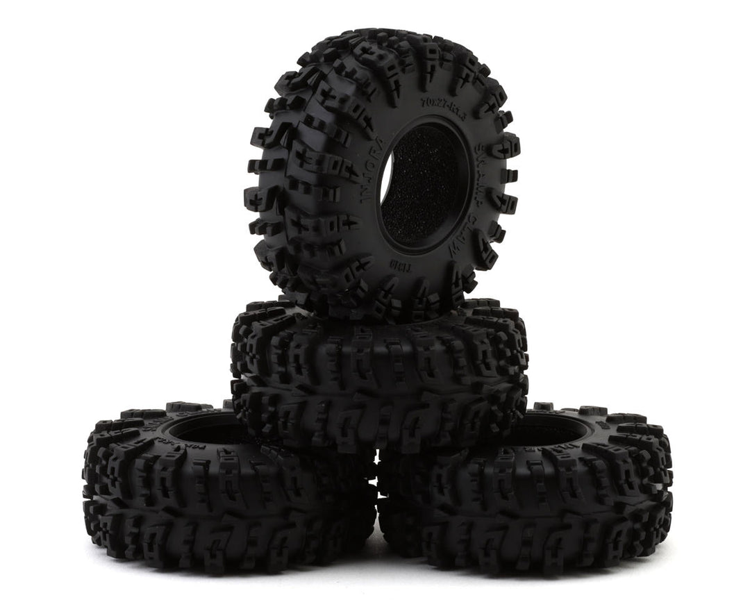 Injora 1.3" Swamp Claw M/T Micro Rock Crawler Tires (4) (70mm OD) (S5)