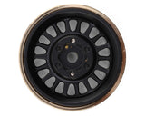 Injora 1.0" Brass Multi-Spoke Micro Crawler Beadlock Wheels (Black) (41g ea) (4)