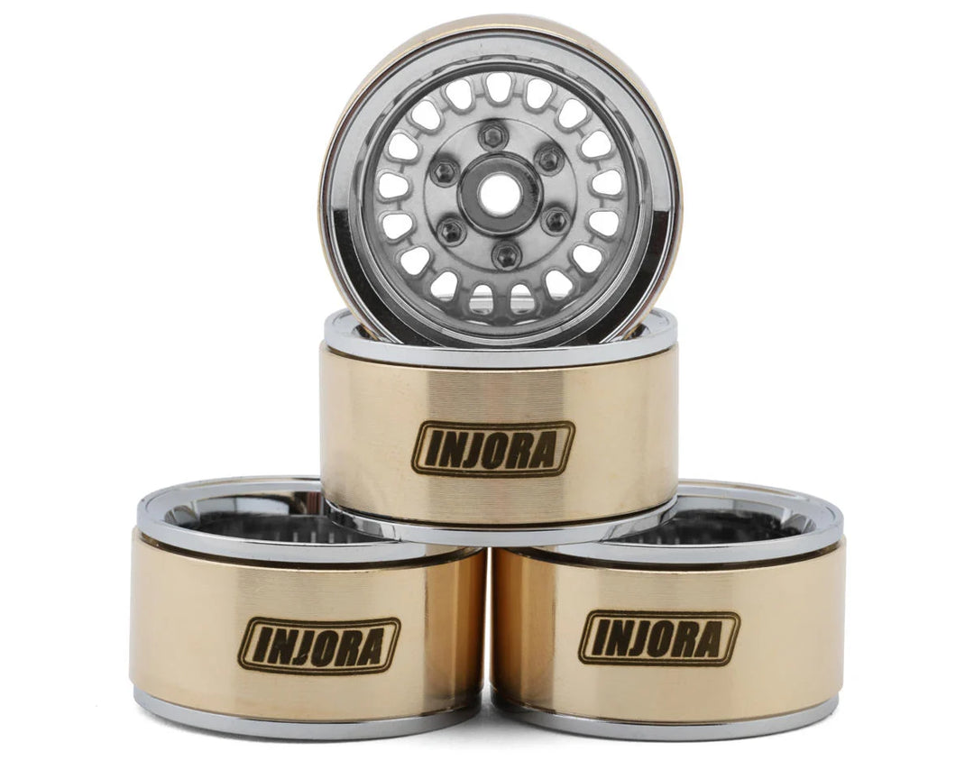 INJORA 1.0" ModuWheel -4.4mm Offset Wheels for Micro Crawlers (Choose Color)