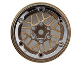 Injora 1.3" ModuWheel Brass & Aluminum Micro Rock Crawler Beadlock Wheels (43g ea) (Gold/Chrome) (4)
