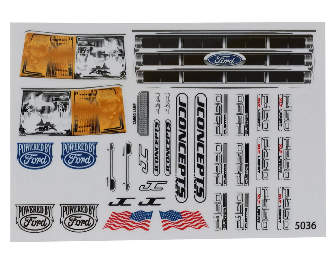 JConcepts Tuck 1989 Ford F-150 Rock Crawler Body (Clear) (12.3") (Cab Only)