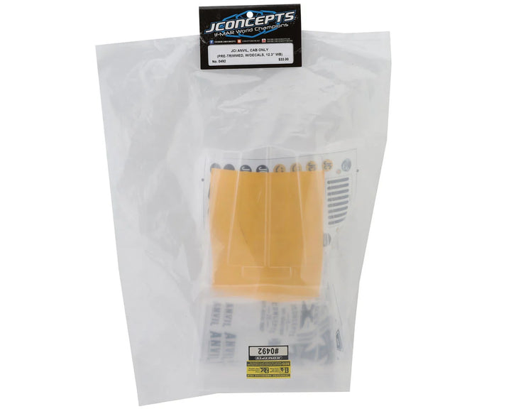 JConcepts Anvil 1/10 Rock Crawler Pre-Trimmed Body (Clear) (12.3") (Cab Only)