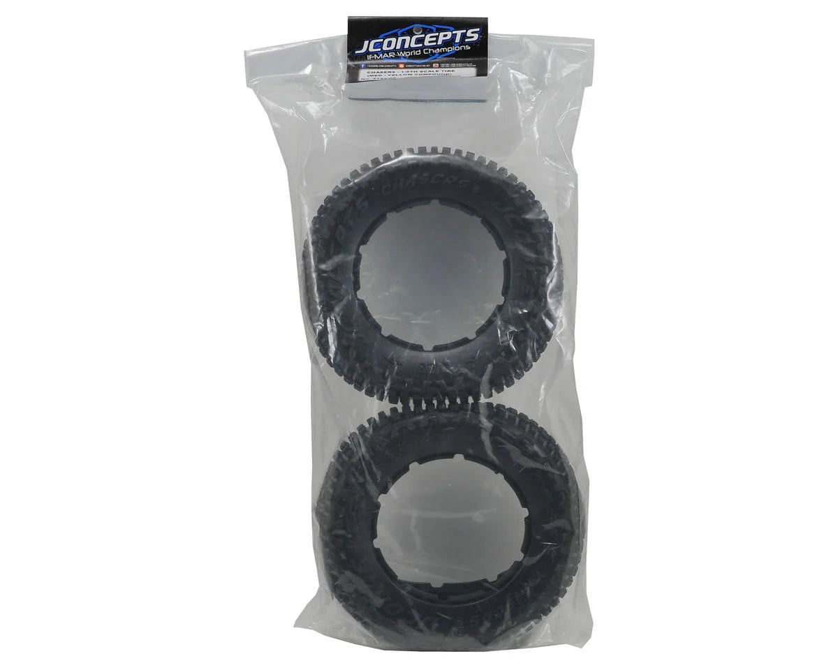 JConcepts Chasers 1/5 Scale Off-Road Truck Tires (2) (No Foam) (Yellow)