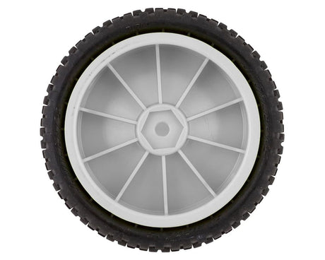 JConcepts Swaggers 2.2" Pre-Mounted 2WD Front Buggy Carpet Tires (White) (2) (Pink) w/12mm Hex