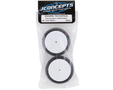 JConcepts Swaggers 2.2" Pre-Mounted 2WD Front Buggy Carpet Tires (White) (2) (Pink) w/12mm Hex