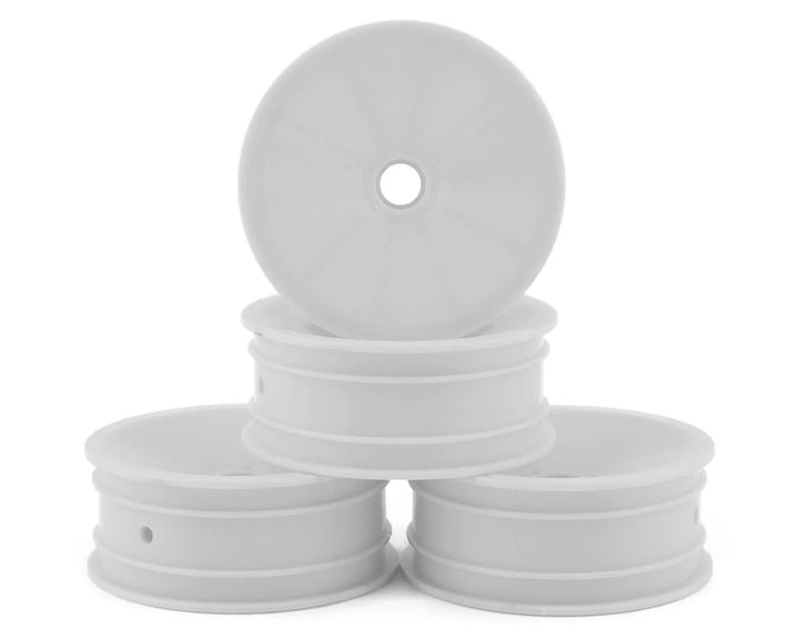 JConcepts RC10 Mono 2.2 Bearing Front Wheels (White) (4) (+Offset)