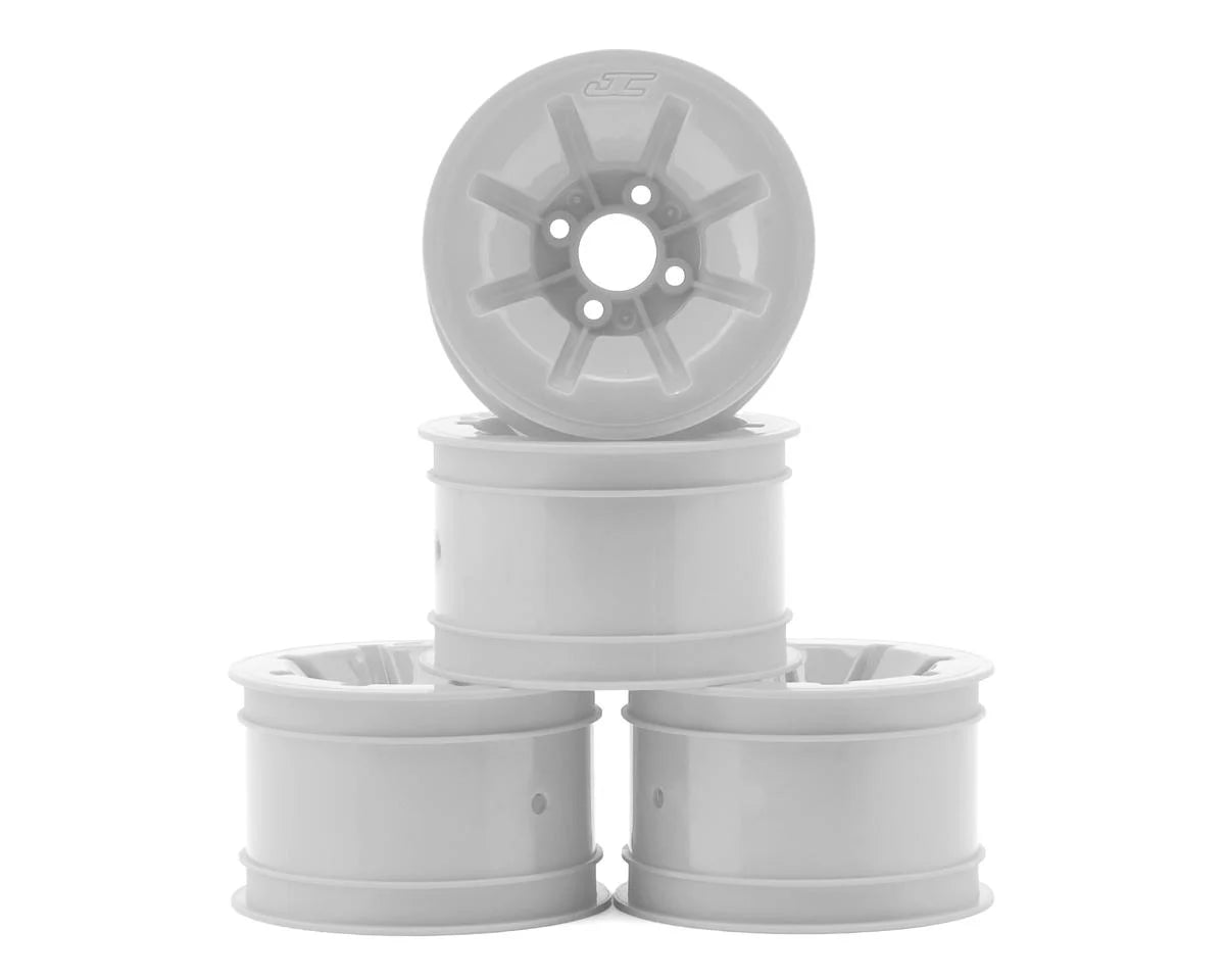 JConcepts RC10 Pioneer 2.2 Rear Wheels w/Adapters (White) (4)