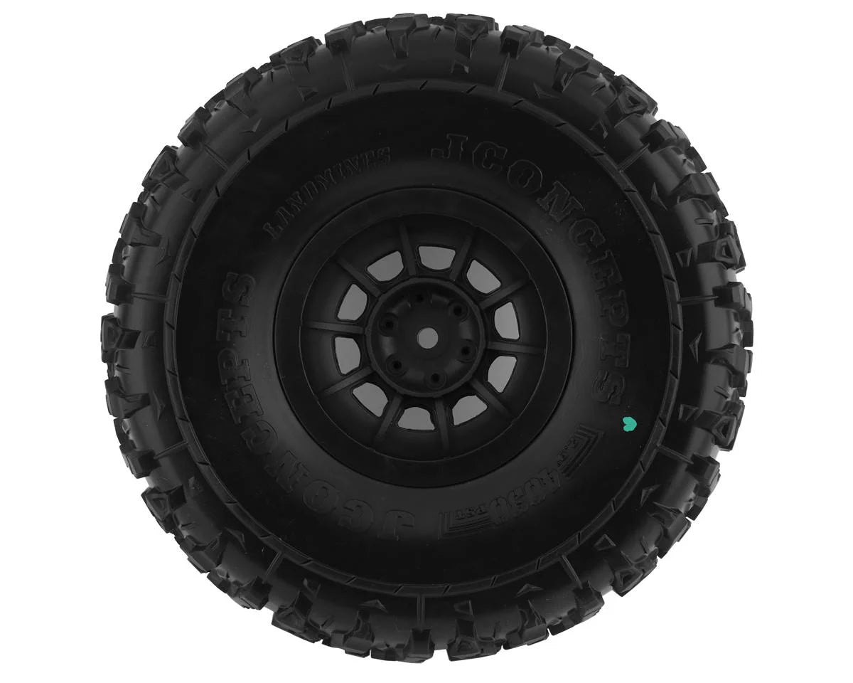 JConcepts Landmines 2.9" Pre-Mounted Tires w/Hazard Wheel (2) (Green)