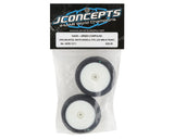 JConcepts Mini-B Hawk Pre-Mounted Front Tires (White) (2) (Green)