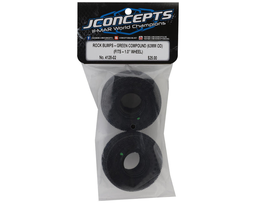 JConcepts Rock Bumps 1.0" Micro Crawler Tires (63mm OD) (2) (Green)