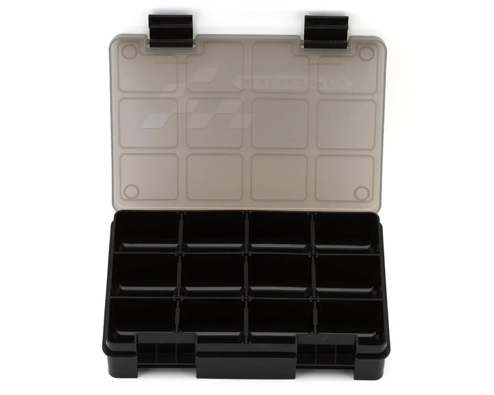 JConcepts Hardware Storage Box (Black/Smoke Grey) (8x5.50x1.5")
