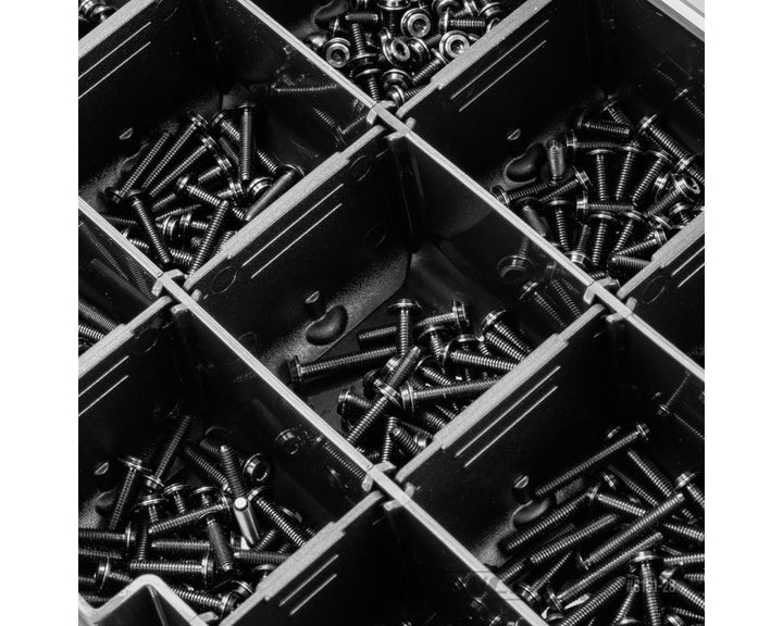 JConcepts Hardware Storage Box (Black/Smoke Grey) (8x5.50x1.5")