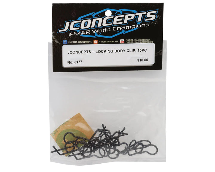 JConcepts Locking Body Clips (10)