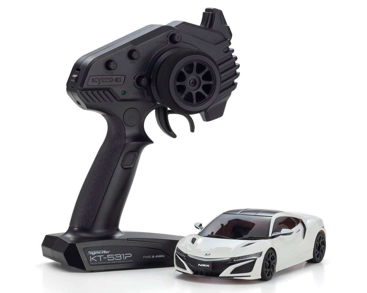 Kyosho MR-04 RWD Mini-Z Readyset w/Honda NSX 130R Body (White) w/KT-531P 2.4GHz Radio