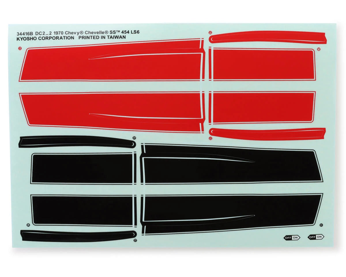 Kyosho Fazer Mk2 FZ02L 1/10 Chevy Chevelle SS™ 454 LS6 Body Set (Clear) (274mm)
