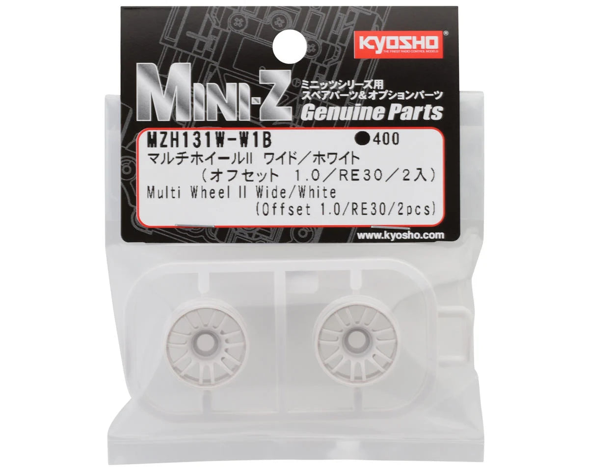 Kyosho Mini-Z Rays RE30 Multi Wheel II (White) (2) (Wide) (1mm Offset)