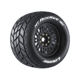 Louise R/C MT-Rocket Sport 1/8 3.8" Monster Truck MFT Belted Tires, 17mm Hex (0" & 1/2" Offset)