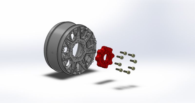 Louise MFT B-Pioneer Soft 1/8 Buggy Tires, 17mm Hex, 0" & 1/2" Offset, Mounted on Black Rims, (2)