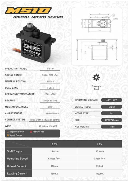 Shift RC MS10 Micro Servo