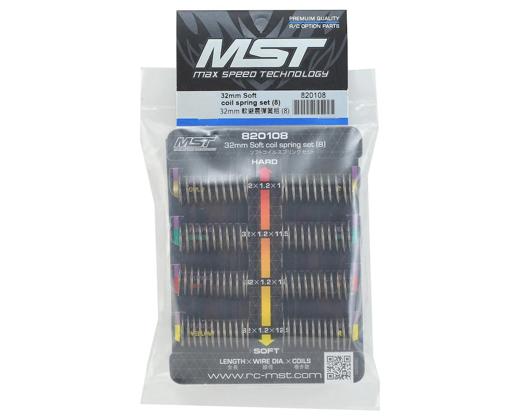 MST 32mm Soft coil spring set (8)