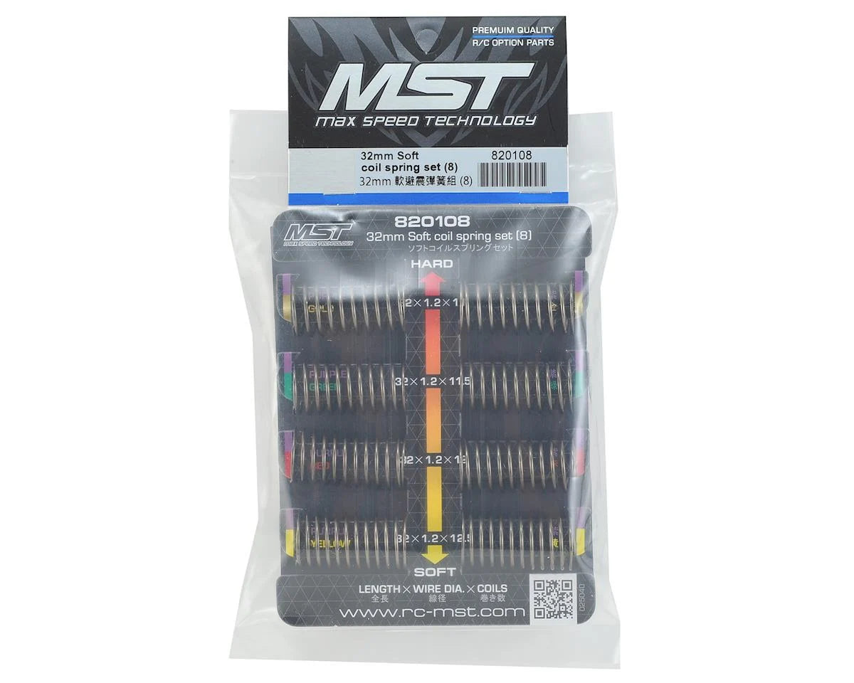 MST 32mm Soft coil spring set (8)