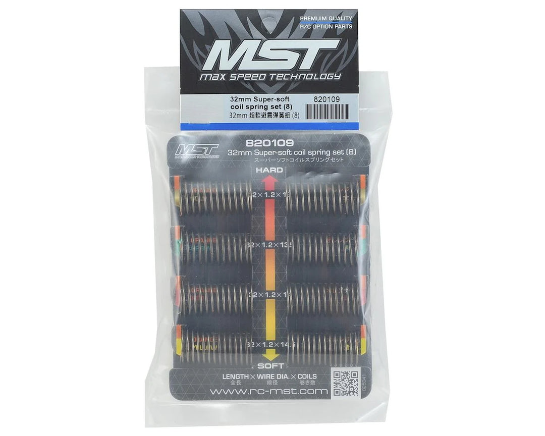MST 32mm Super-soft coil spring set (8)
