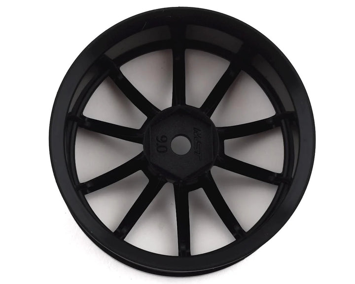 MST Black GTR wheel (+9) (4) (9mm Offset) w/12mm Hex