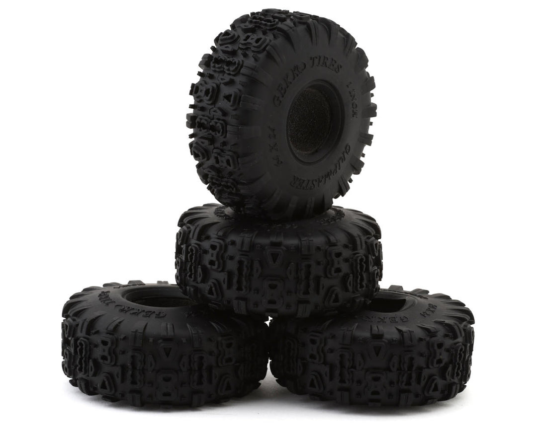 NEXX Racing Gekko Gripmaster 1.0" Micro Rock Crawler Tires (4) (Choose O.D) w/Foam Inserts