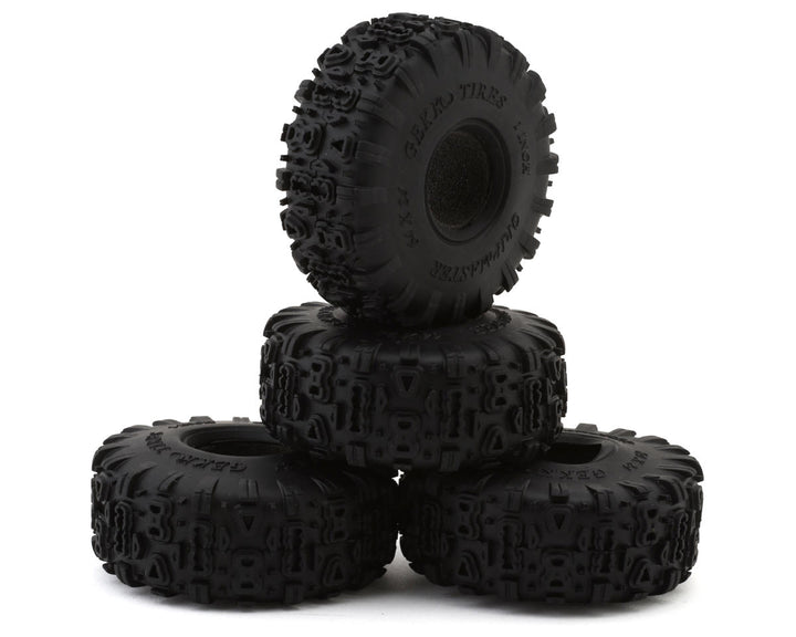 NEXX Racing Gekko Gripmaster 1.0" Micro Rock Crawler Tires (4) (Choose O.D) w/Foam Inserts