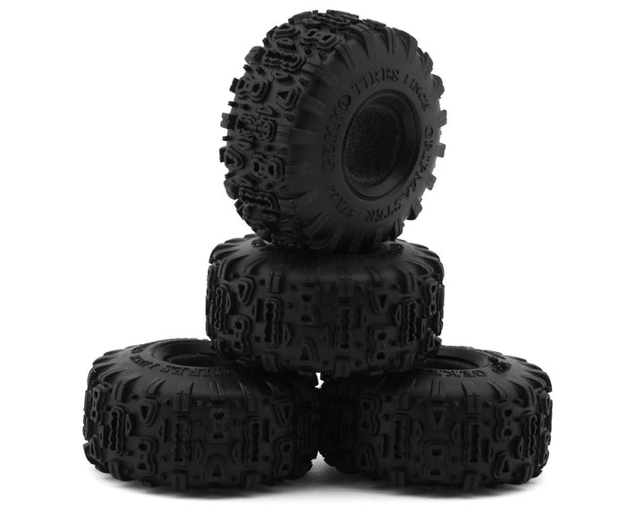 NEXX Racing Gekko Gripmaster 1.0" Micro Rock Crawler Tires (4) (Choose O.D) w/Foam Inserts