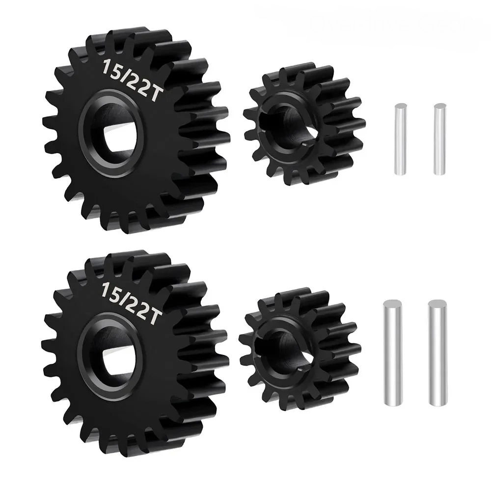 PowerHobby Hardened Steel 15T + 22T Portal Gears Redcat Ascent-18